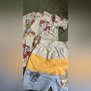 Paw Patrol Kids Two-Piece Set - White, Yellow, Light Blue